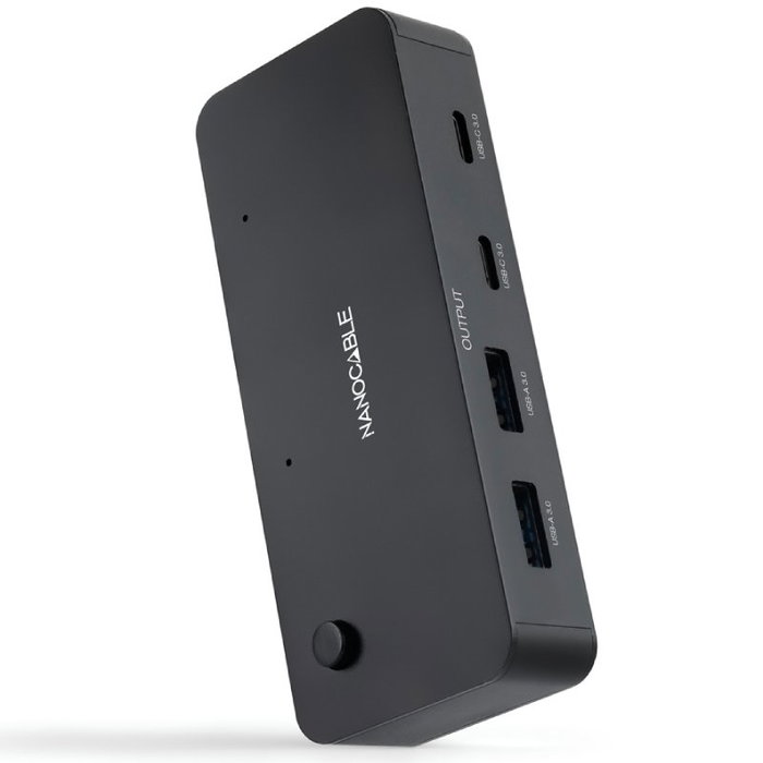 Nanocable Switch KVM 10.12.0011 con 2x USB-A 3.0 y 2x USB-C 3.0 Nanocable Switch KVM 10.12.0011 con 2x USB-A 3.0 y 2x USB-C 3.0